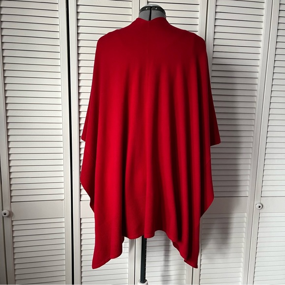 Piccadilly Open front Sweater Cape Poncho Wrap - Picture 7 of 10